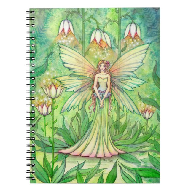 Illuminated Garden Flower Fairy Notebook (Front)