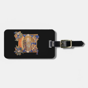Illuminated Initial C luggage tag