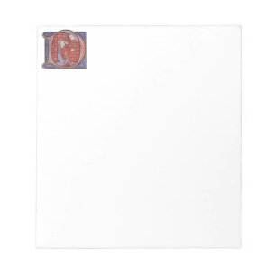 Illuminated Initial D notepad