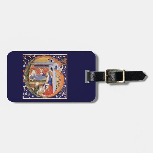 Illuminated Initial G Luggage Tag (Front Horizontal)