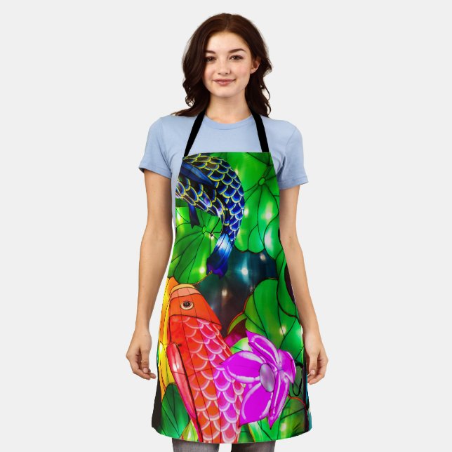 Illuminated Koi Apron (Worn)