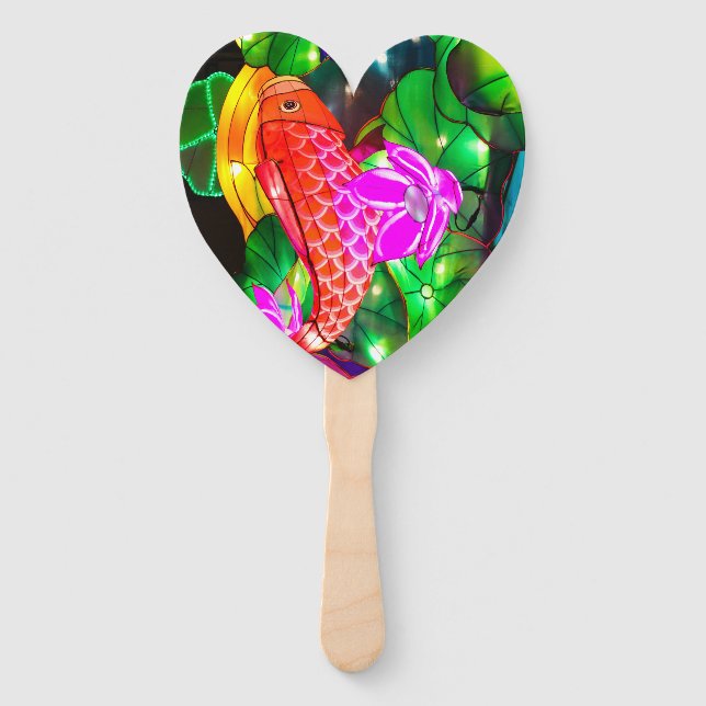 Illuminated Koi Hand Fan (Front)