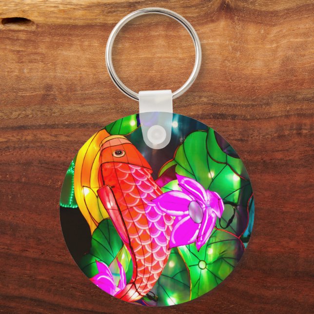 Illuminated Koi Key Ring (Front)