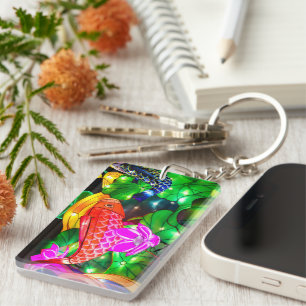 Illuminated Koi Key Ring
