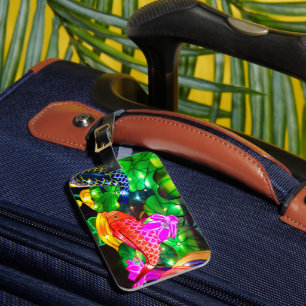 Illuminated Koi Luggage Tag