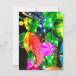 Illuminated Koi Postcard