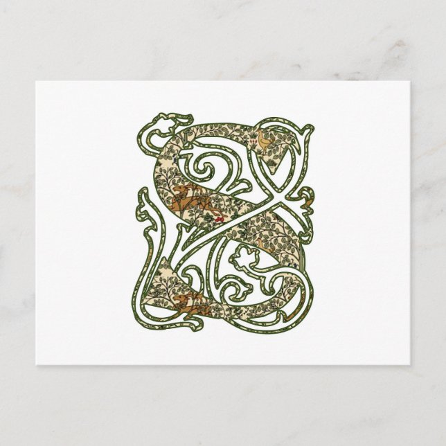 Illuminated Letter "S" Postcard (Front)