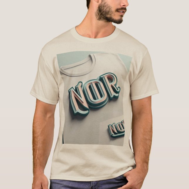 Illuminated Noor 3D Logo Tee (Front)
