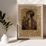Illuminated Peacock Maiden Poster Morris Inspired<br><div class="desc">Immerse yourself in the artistic harmony of the past with our "Vintage Elegance: Illuminated Peacock Maiden Poster, " inspired by the timeless designs of William Morris. This unique poster brings to life the portrait of a graceful girl with a peacock, rendered in rich vintage colours that evoke a sense of...</div>