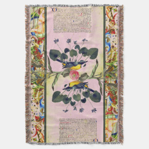 Illuminated Reflections Dusty Rose Throw Blanket