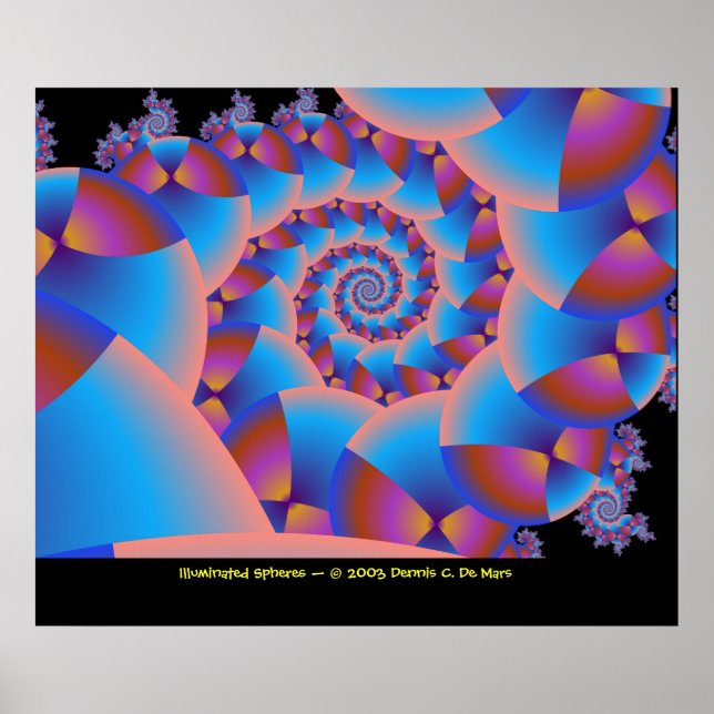 Illuminated Spheres Poster (Front)