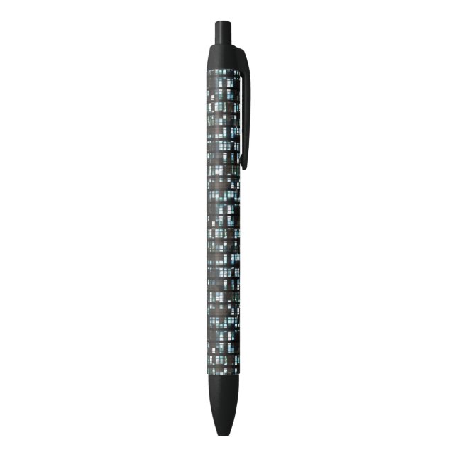 Illuminated windows pattern black ink pen (Bottom (Vertical))