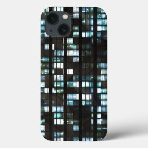 Illuminated windows pattern iPhone 13 case