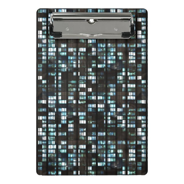 Illuminated windows pattern mini clipboard (Front)