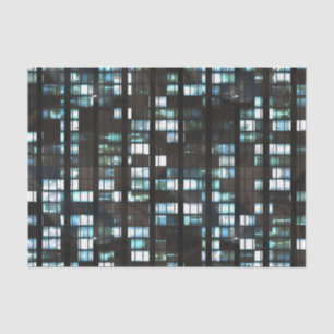 Illuminated windows pattern tissue paper