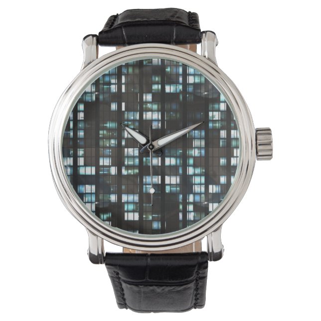 Illuminated windows pattern watch (Front)