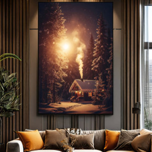 Illuminated Xmas Refuge Canvas Print