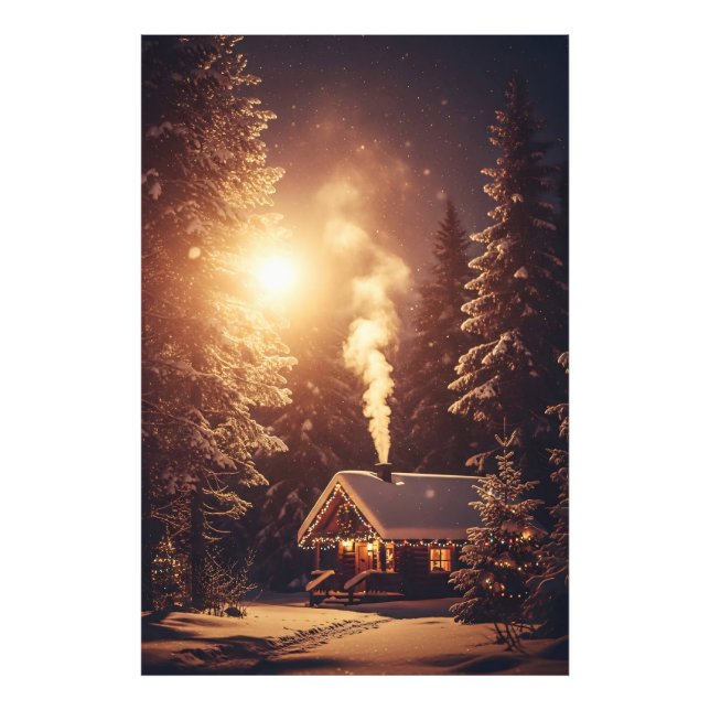 Illuminated Xmas Refuge Photo Print (Front)