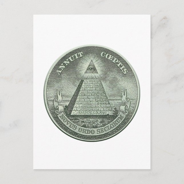 Illuminati - All seeing eye Postcard (Front)