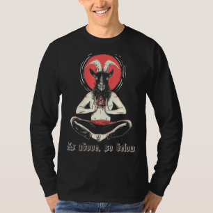 Illuminati Baphomet Satanic Occult Sacred Satanic  T-Shirt