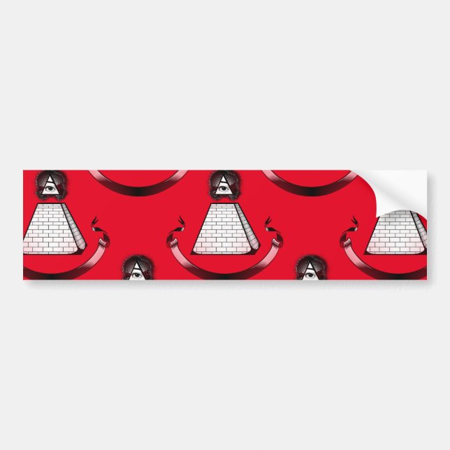 illuminati bumper sticker (Front)