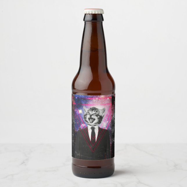 Illuminati cat beer bottle label (Front)