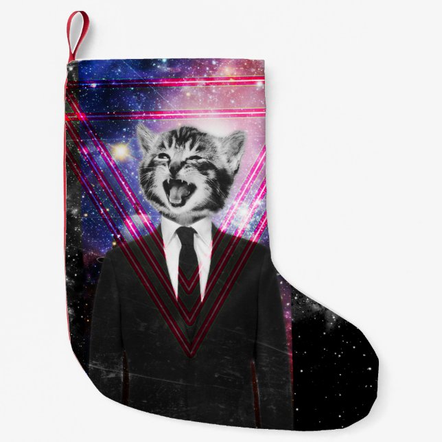 Illuminati cat small christmas stocking (Front)