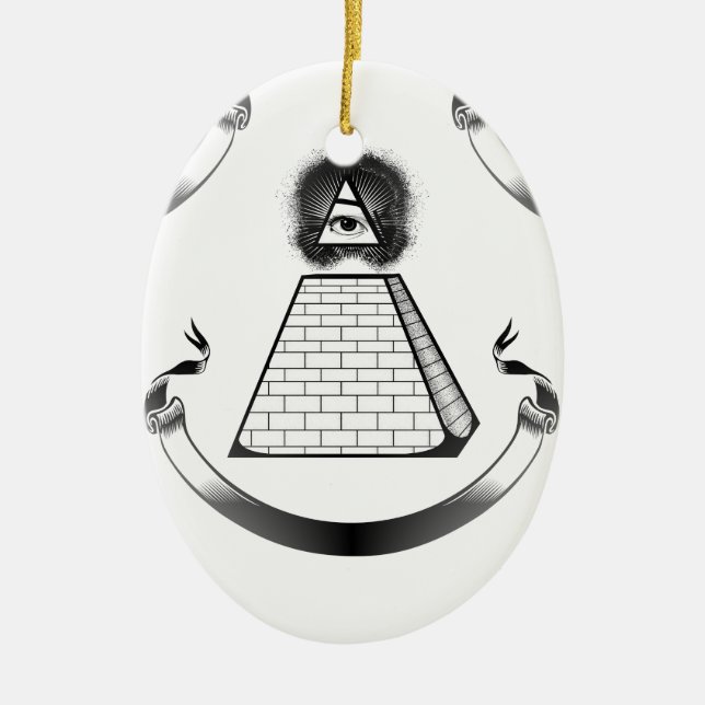 illuminati ceramic tree decoration (Front)