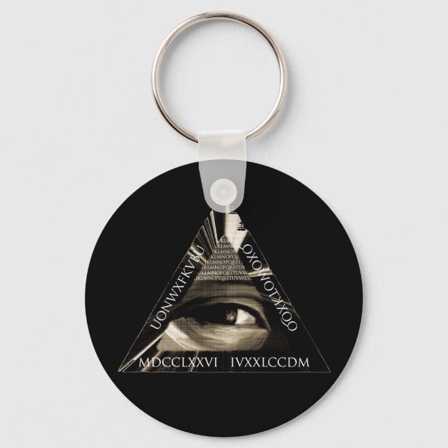 Illuminati code key ring (Front)
