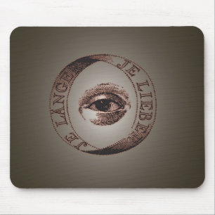 Illuminati eye mouse pad
