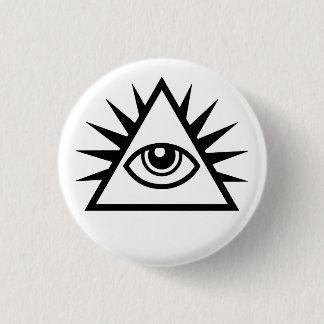 Illuminati Eye Of Providence 3 Cm Round Badge