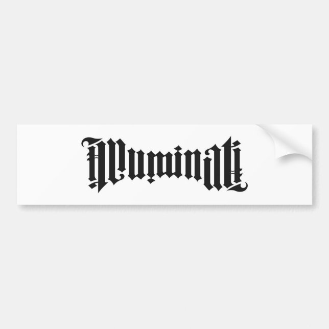 Illuminati Logo Bumper Sticker (Front)
