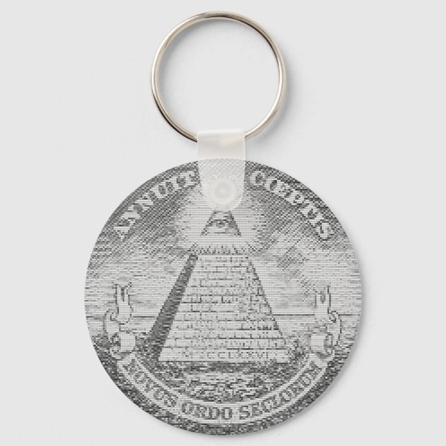 illuminati logo key ring (Front)