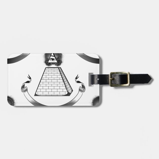 illuminati luggage tag (Front Horizontal)