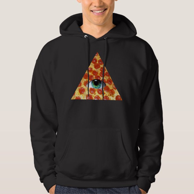 Illuminati Pizza Hoodie (Front)