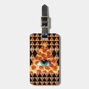 Illuminati Pizza Luggage Tag