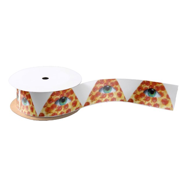 Illuminati Pizza Satin Ribbon (Spool)