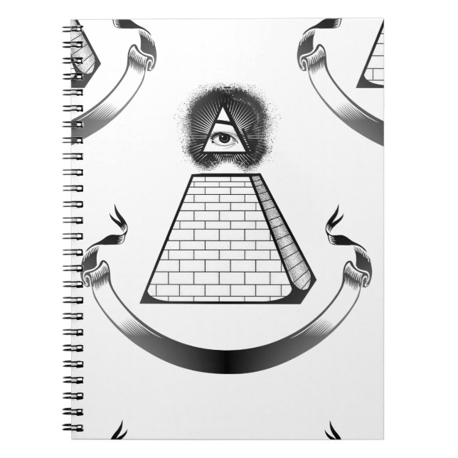 illuminati spiral notebook (Front)