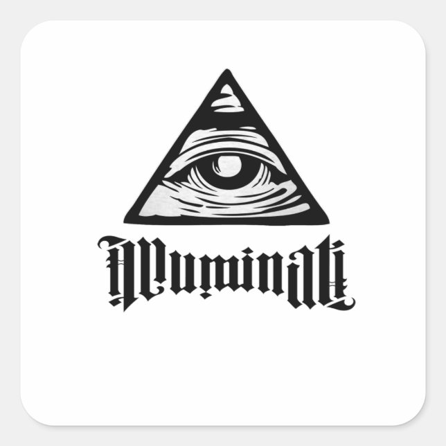 Illuminati Square Sticker (Front)