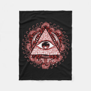 Illuminati Symbol Fleece Blanket