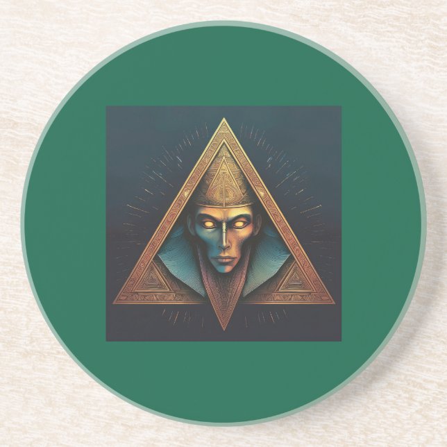 Illuminati Wall Crest Coaster (Front)