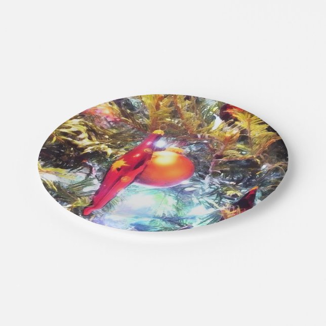 Illuminating Ornaments Paper Plate (Angled)