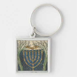 Illumination of a menorah, from key ring