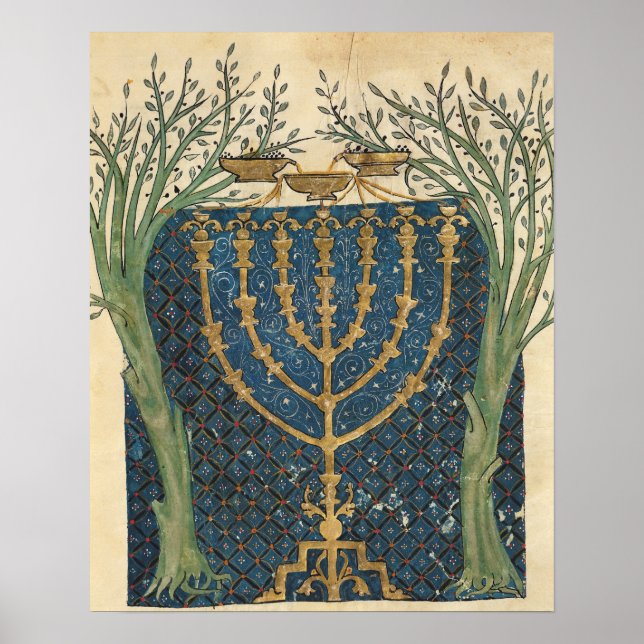 Illumination of a menorah, from poster (Front)