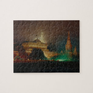 Illumination of the Kremlin, 1883 (oil on canvas) Jigsaw Puzzle