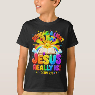 Illumination Station Shining A Light On Who Jesus T-Shirt