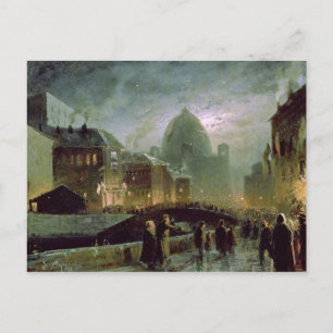 Illuminations in St. Petersburg, 1869 Postcard