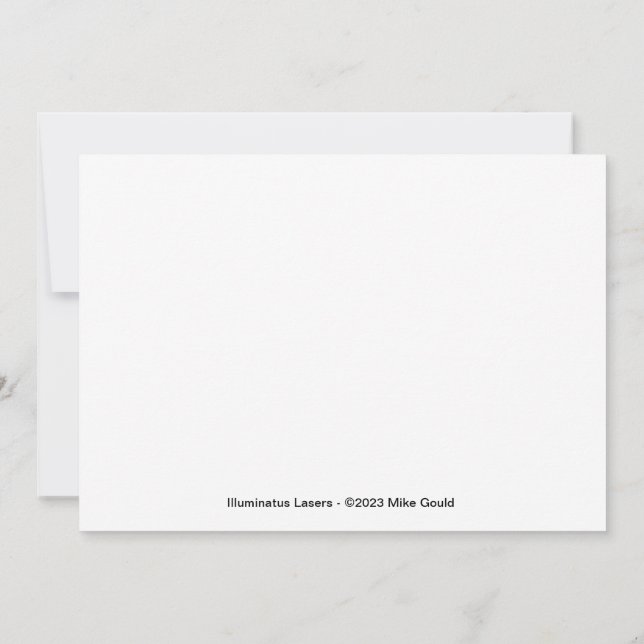 Illuminatus Lasers Lumia Note CardFlat Note Card (Back)