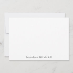 Illuminatus Lasers Lumia Note CardFlat Note Card