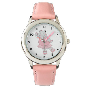illusima Ballerina Hippo Pink Kids Watch